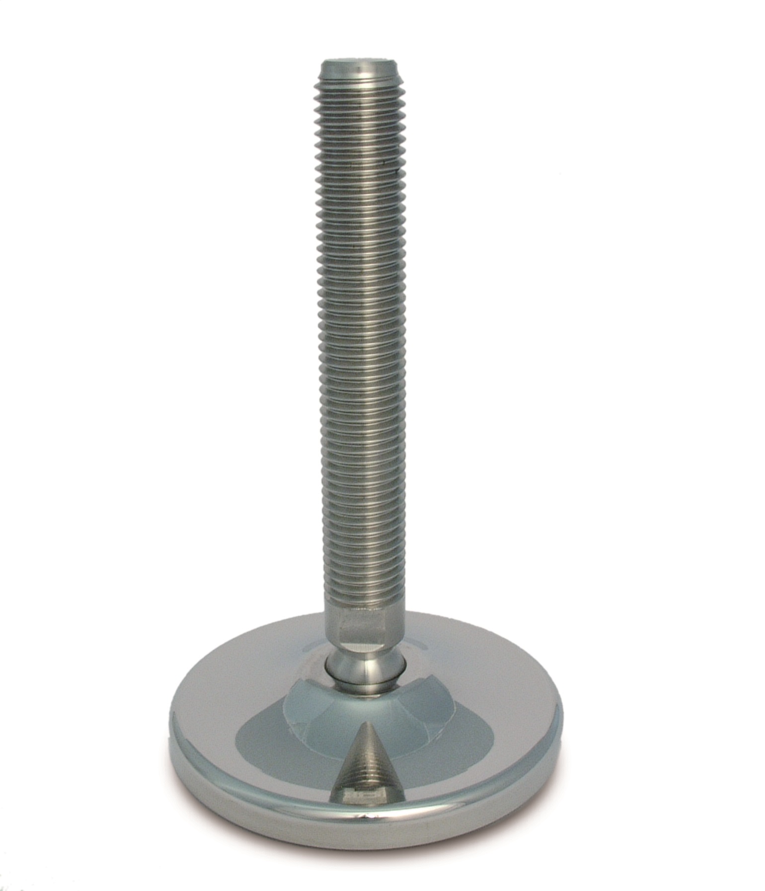 Stainless steel adjustable feet Ø 120, 30° tilting screw